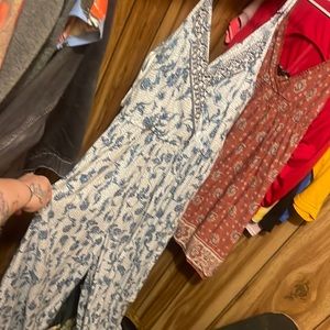 Cute blue and white romper